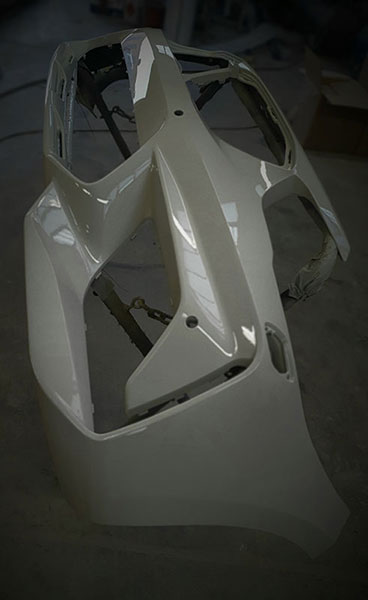 Finished car bodywork
